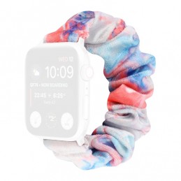 Correa de franela tela colorida para Apple Watch Serie 6, SE, 5, 4 44mm