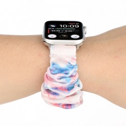 Correa de franela tela colorida para Apple Watch Serie 6, SE, 5, 4 44mm