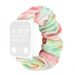 Correa de franela tela colorida para Apple Watch Serie 6, SE, 5, 4 44mm