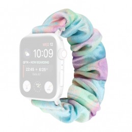 Correa de franela tela colorida para Apple Watch Serie 6, SE, 5, 4 44mm