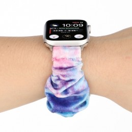 Correa de franela tela colorida para Apple Watch Serie 6, SE, 5, 4 44mm