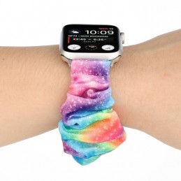 Correa de franela tela colorida para Apple Watch Serie 6, SE, 5, 4 44mm