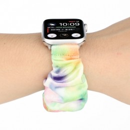 Correa de franela tela colorida para Apple Watch Serie 6, SE, 5, 4 44mm