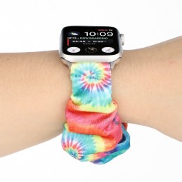 Correa de franela tela colorida para Apple Watch Serie 6, SE, 5, 4 44mm