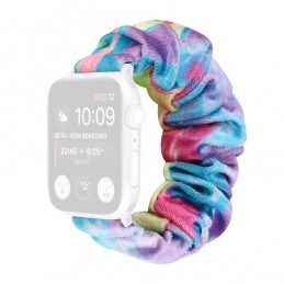 Correa de franela tela colorida para Apple Watch Serie 6, SE, 5, 4 44mm