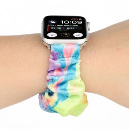 Correa de franela tela colorida para Apple Watch Serie 6, SE, 5, 4 44mm