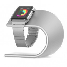 Soporte cargador de aluminio de escritorio en forma de U para Apple Watch 42mm