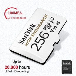 SanDisk U3 High Endurance Tarjeta de memoria micro SD 256GB