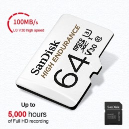 SanDisk U3 High Endurance Tarjeta de memoria micro SD 64GB