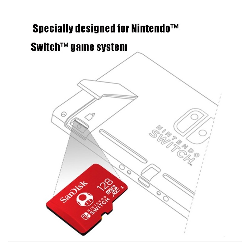 Tarjeta Micro SD 256GB para Nintendo Switch