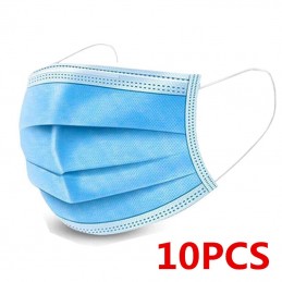 Mascarilla Higiénica 3 Capas 10 Mascarillas