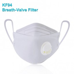Mascarilla KF94 con Filtro Valvula Respiradora Antiviral