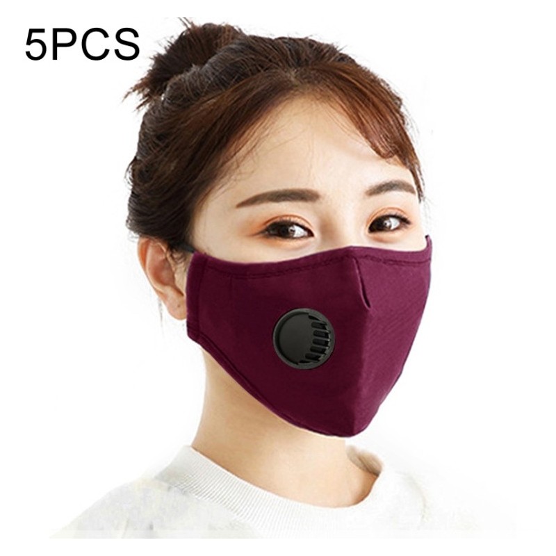 Mascarilla 5 Capas de Protección con Filtro Válvula de Respiración