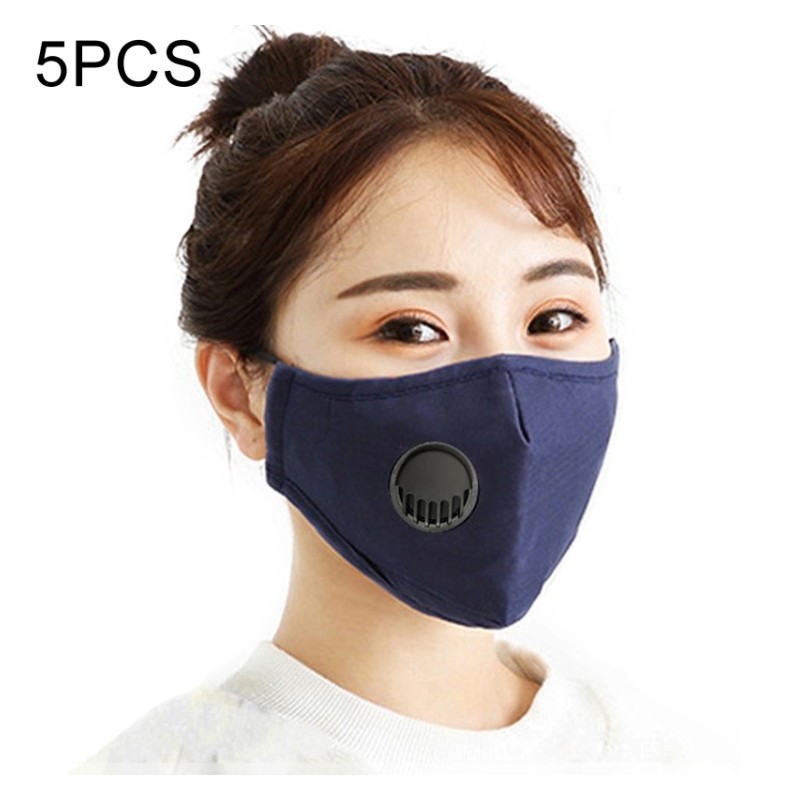 Mascarilla 5 Capas de Protección con Filtro Válvula de Respiración