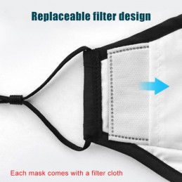 Mascarilla 5 Capas de Protección con Filtro Válvula de Respiración
