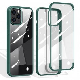 Funda iPhone 12 Pro Max de Vidrio de Plástico de Doble Cara Transparente