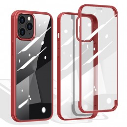 Funda iPhone 12 Pro Max de Vidrio de Plástico de Doble Cara Transparente