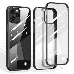Funda iPhone 12 Pro Max de Vidrio de Plástico de Doble Cara Transparente