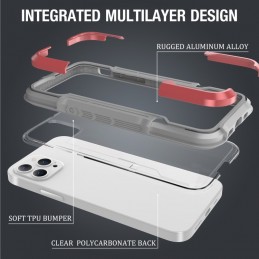 iPAKY Funda iPhone 12 Pro Max a Prueba de Golpes de Aleación de Aluminio