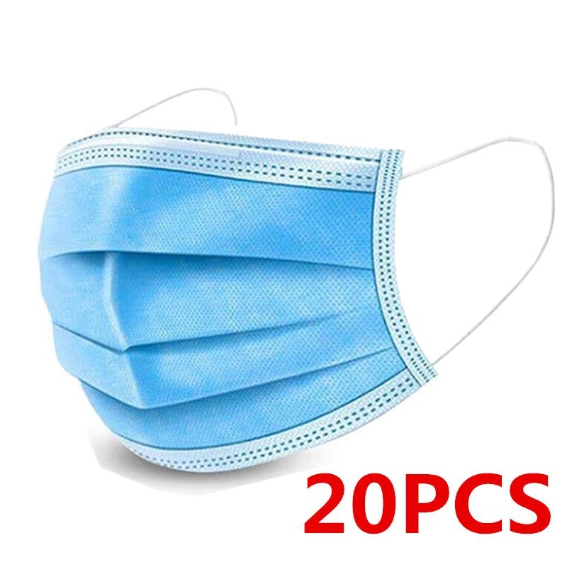 Mascarilla Quirurgica 3 Capas 20 Unidades