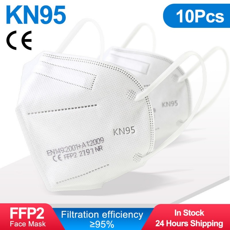 Mascarillas FFP2 KN95 N95 5 Capas Reutilizable con filtro