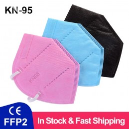 Mascarillas FFP2 KN95 N95 5 Capas Reutilizable con filtro