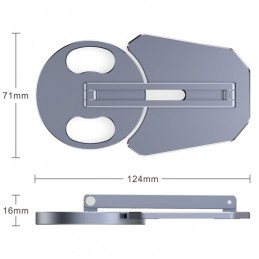 Soporte Magsafe Magnético Aluminio Carga Inalámbrica para iPhone