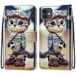 Funda Libro con Tarjetera, Billetera y Cordón para iPhone 11