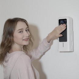 Termómetro por Infrarrojos con Dispensador Automático de Pared Sin Contacto