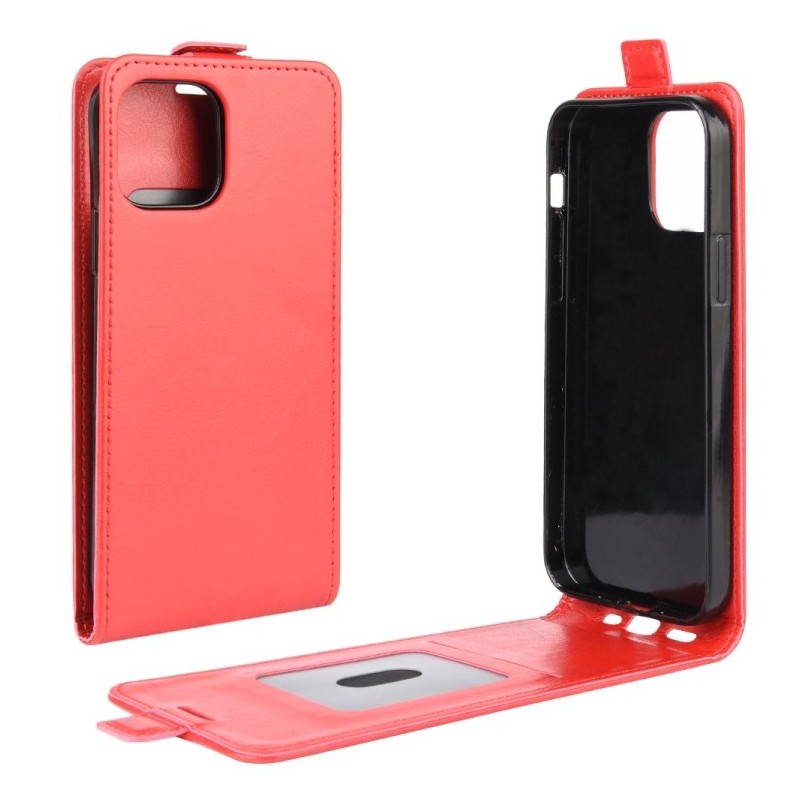 Funda iPhone 12 mini de Piel  con Tapa Vertical
