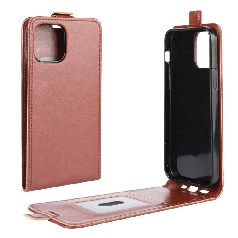 Funda iPhone 12 Pro Max de Piel  con Tapa Vertical