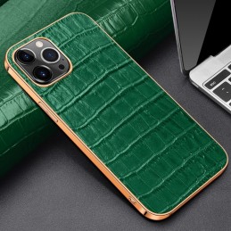 Funda 13 Pro de Piel Genuino de Vaca Textura Cocodrilo