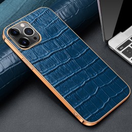 Funda 13 de Piel Genuino de Vaca Textura Cocodrilo