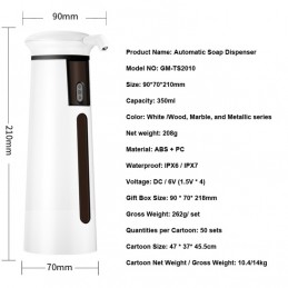 Dispensador de Jabón con Sensor Automático