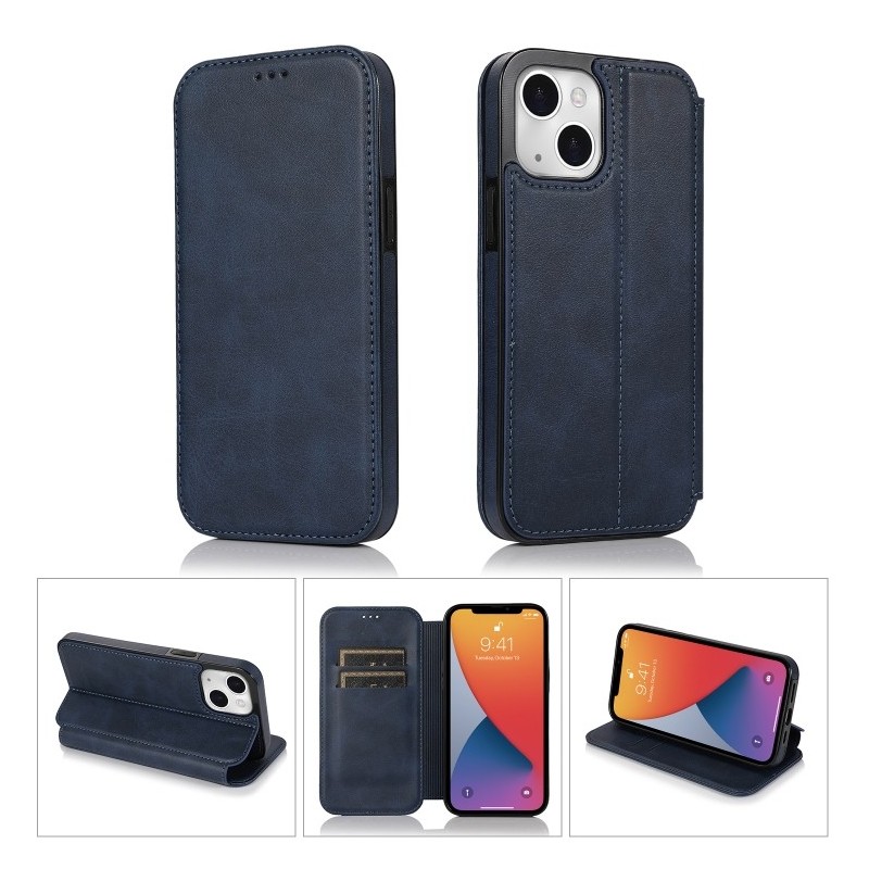 Funda de Piel con Cierre Magnético para iPhone 13